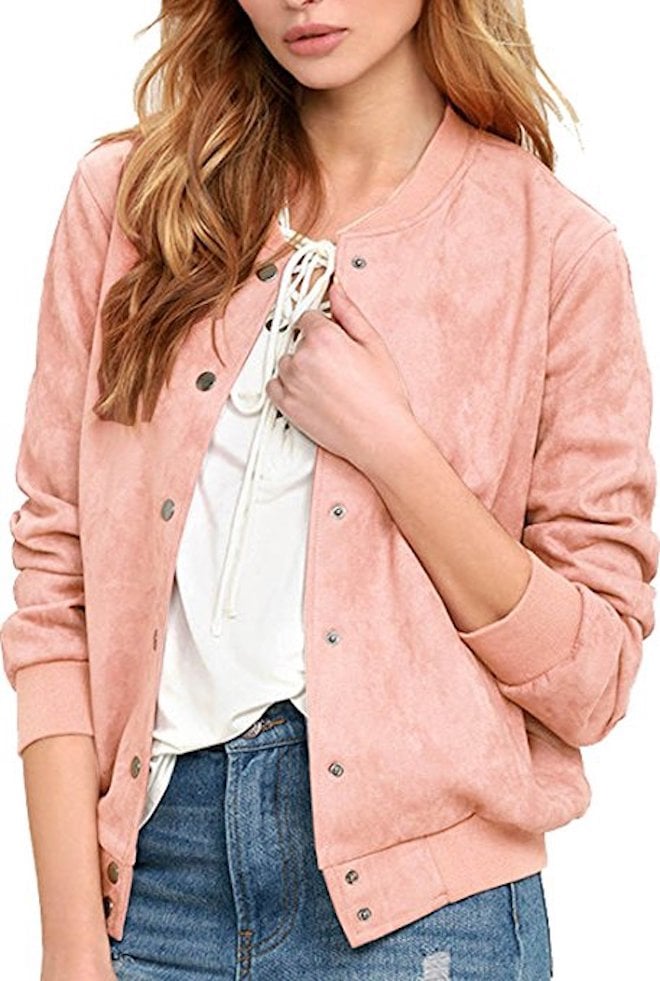 Blooming Jelly Varsity Bomber