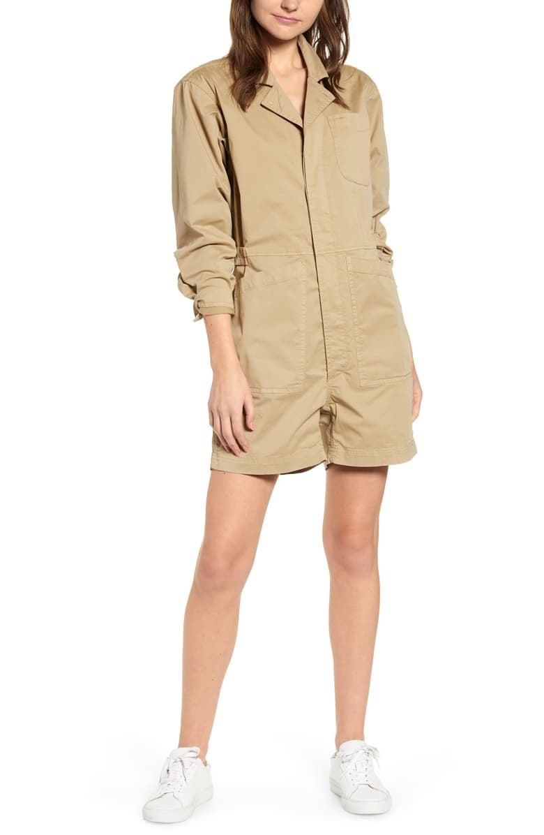 Alex Mill Utility Stretch Cotton Romper