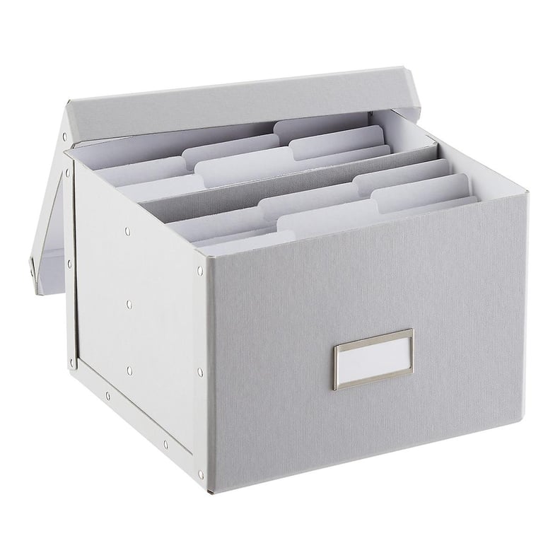 Bigso Light Grey Greeting Card Organizer