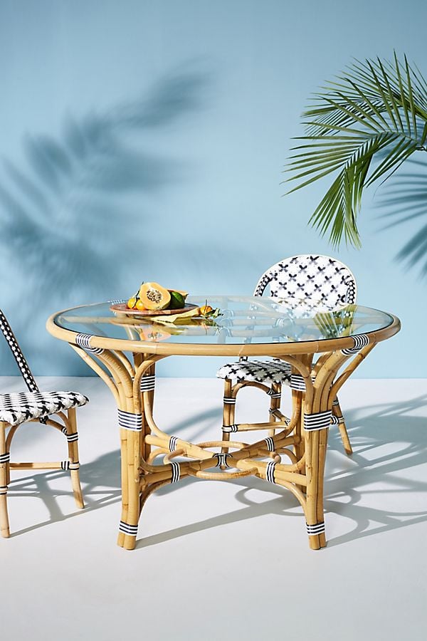 Indoor rattan sales bistro set