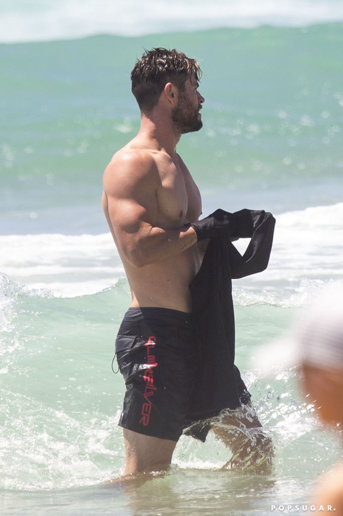 Chris Hemsworth and Elsa Pataky PDA Pictures Australia 2018
