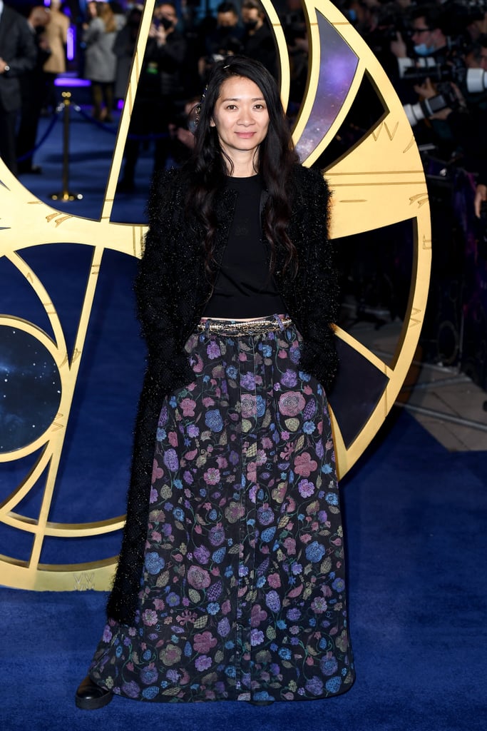 Chloé Zhao at the Eternals Premiere, London