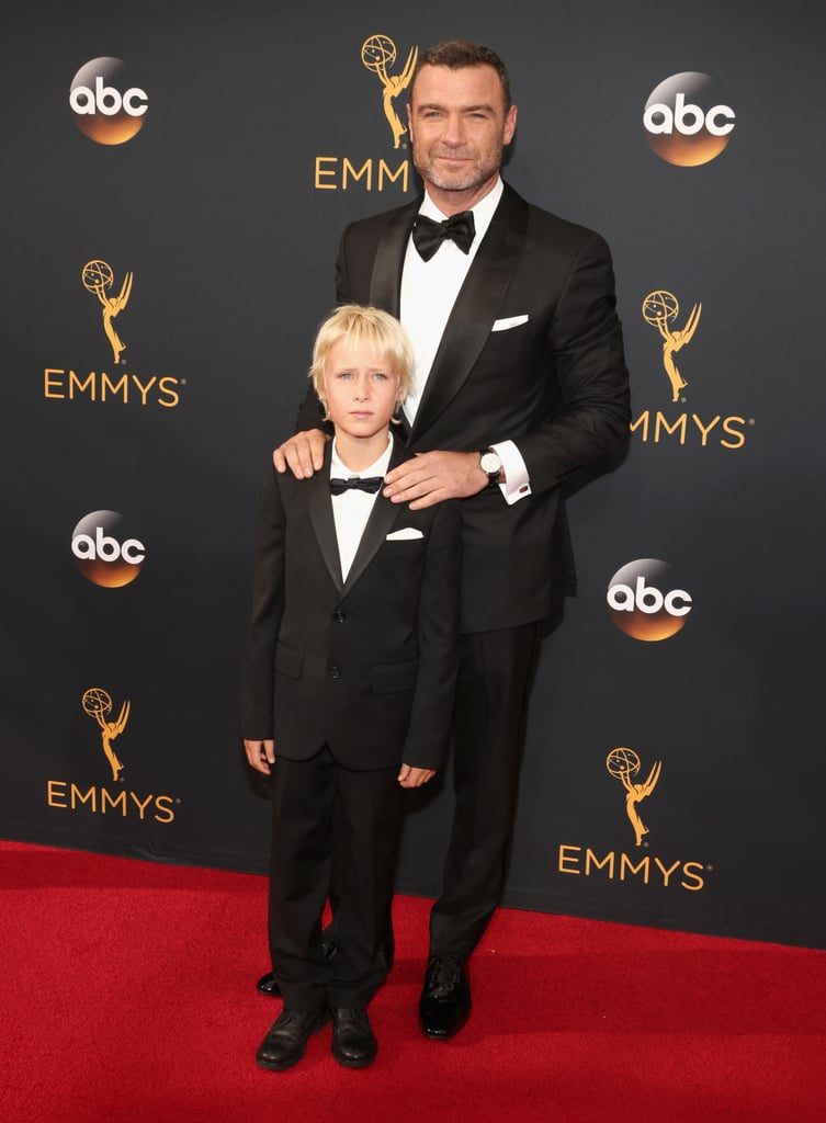 Liev Schreiber and Son at 2016 Emmys