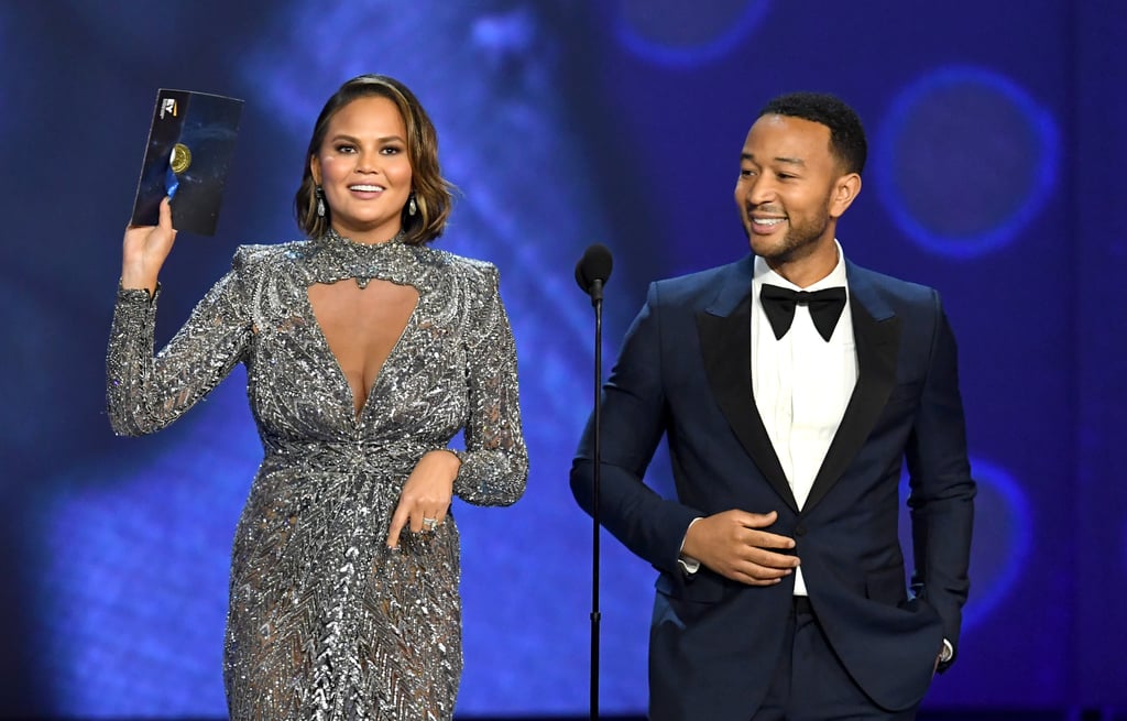 John Legend and Chrissy Teigen at the 2018 Emmys