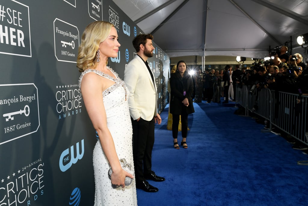 Emily Blunt and John Krasinski at the 2019 Critics' Choice