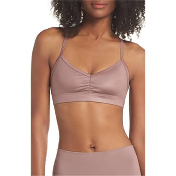 ALO Yoga Sunny Strappy Bra in Rosewood Glossy, Size S, Women's