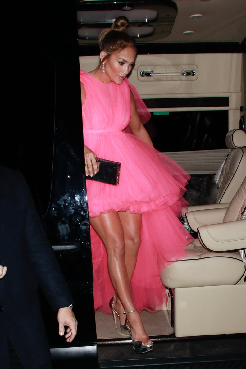 Jennifer Lopez s Hot Pink Dress at the Second Act Premiere 2018