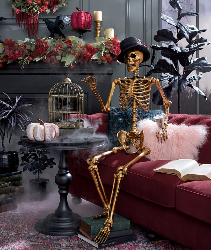 Distressed Gold Skeleton Best 2019 Halloween Decor at Grandin Road