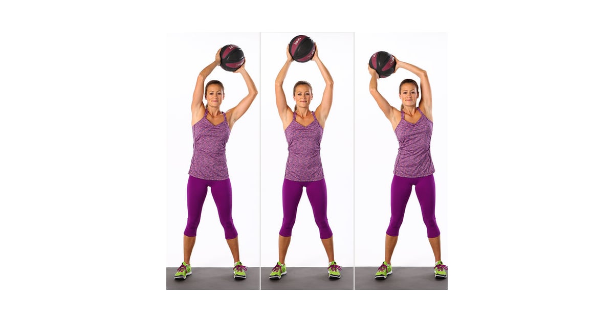 Overhead Circles With Medicine Ball Tone Your Abs Without Crunches