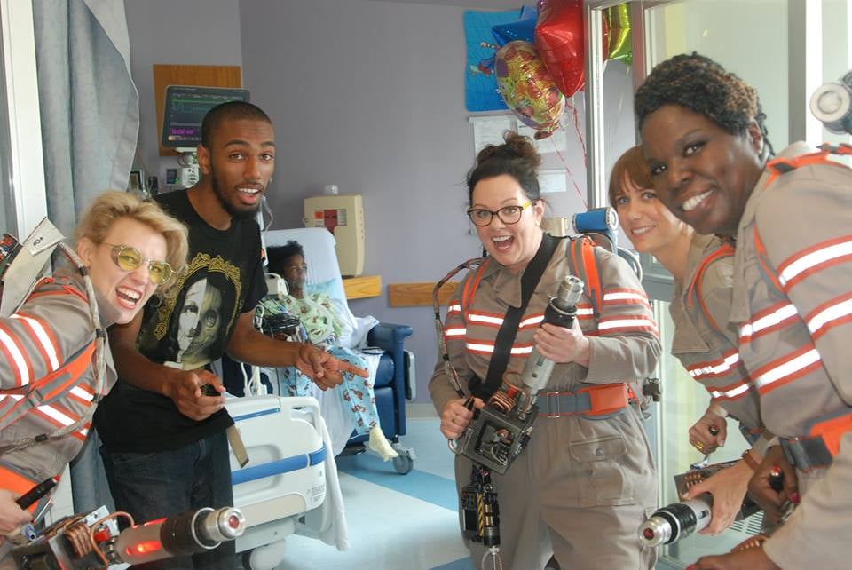 Female Ghostbusters Hospital Visit August 2015