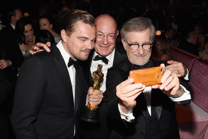 They snapped a selfie with Steven Spielberg.