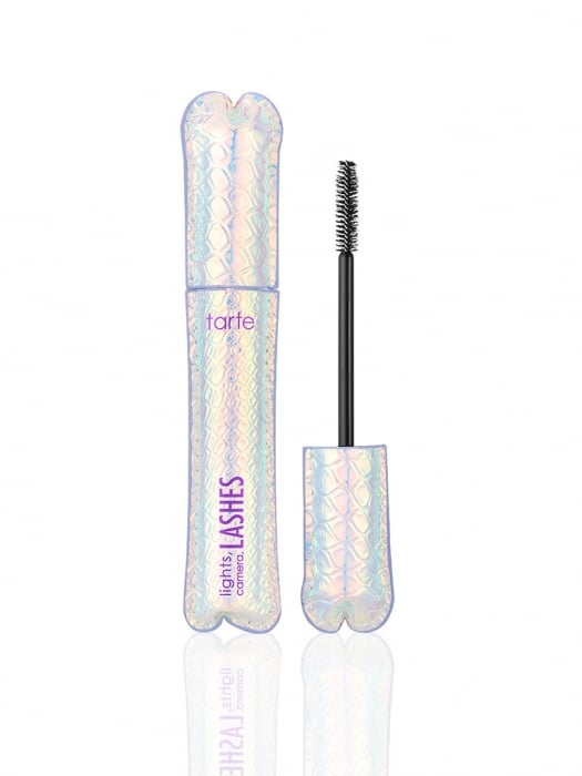 Your favorite cult mascara has the same formula, new look. This limited-edition holographic packaging will make your next flat-lay Instagram photo. 
Shop it: Tarte Limited-Edition Lights, Camera, Lashes 4-in-1 Mascara ($23)