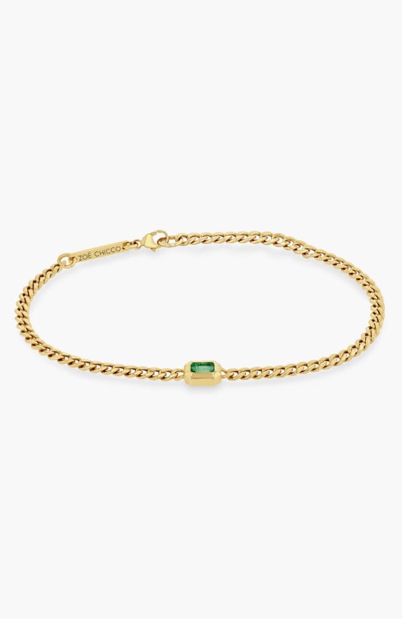 Emerald Chain Bracelet