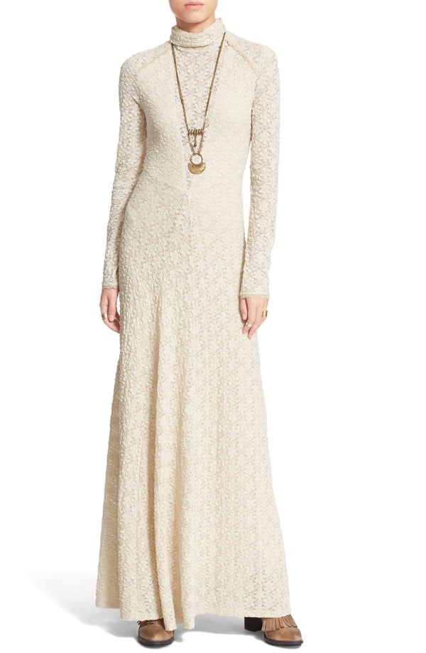 Free People's turtleneck maxi dress ($198) will act as a blanket for my body once the temps really begin to drop. A very fashionable blanket.

— SS