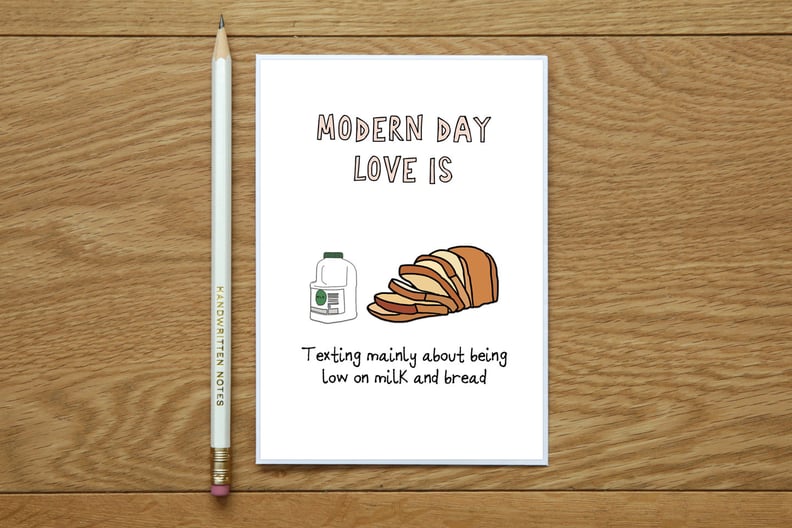 Modern Love Grocery Shopping Valentine's Day Card