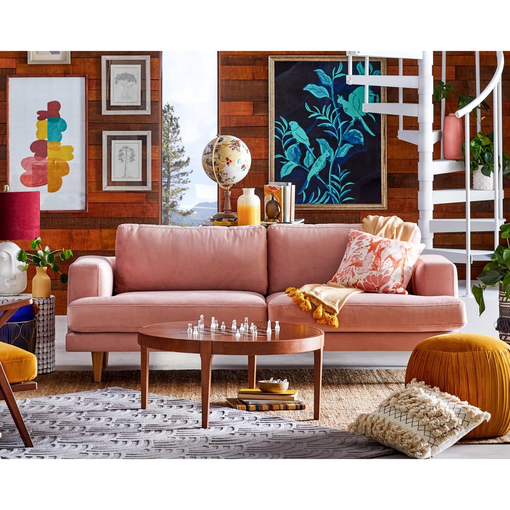 Drew Barrymore Flower Home Velvet Track Arm Sofa