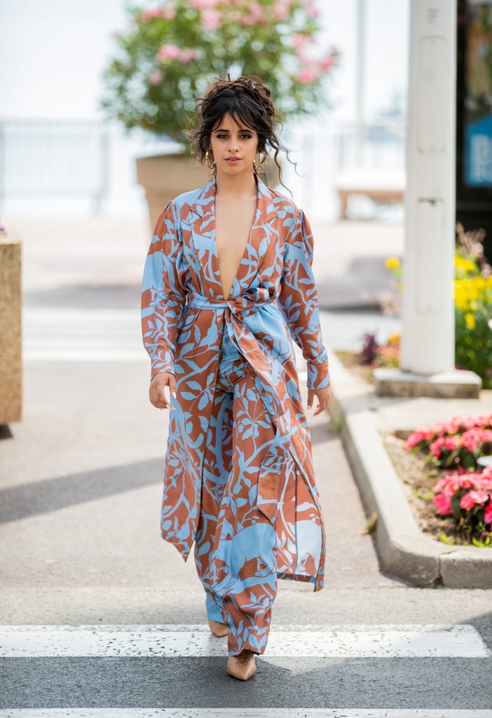 Camila Cabello Blue and Brown Outfit at Cannes Lions 2019