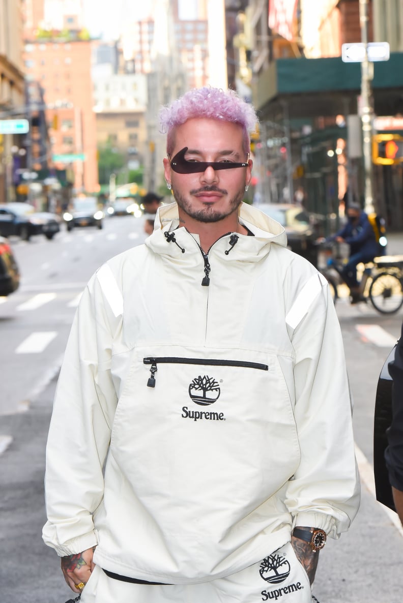 Light-Pink Hair on J Balvin