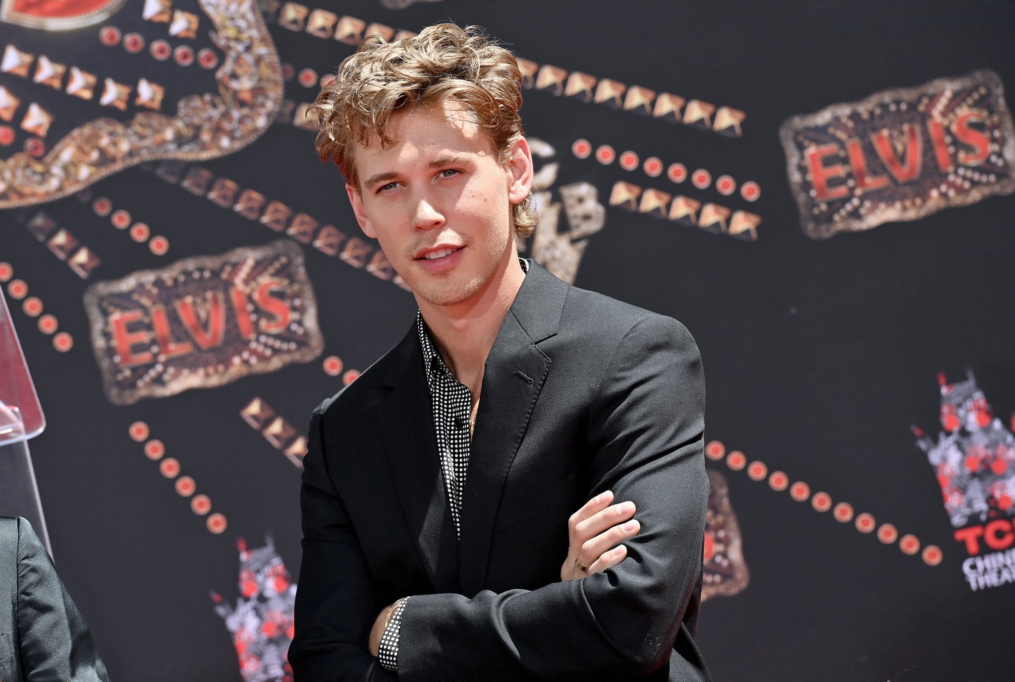 HOLLYWOOD, CALIFORNIA - JUNE 21: Austin Butler attends the Handprint Ceremony honouring Three Generations of Presley's at TCL Chinese Theatre on June 21, 2022 in Hollywood, California. (Photo by Axelle/Bauer-Griffin/FilmMagic)