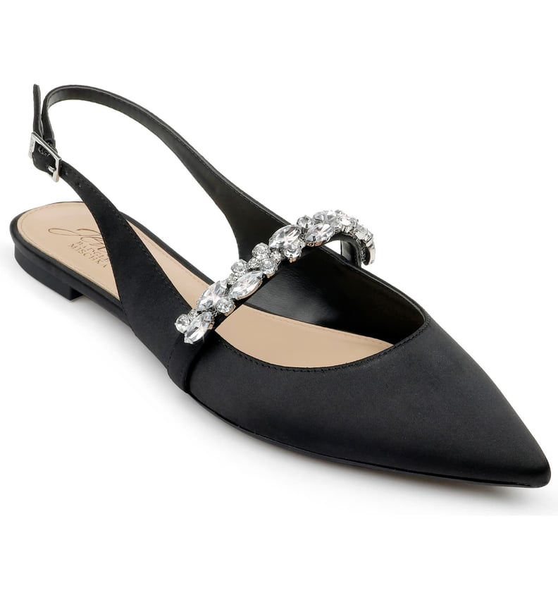 Jewel Badgley Mischka Bambi Slingback Skimmer Flat