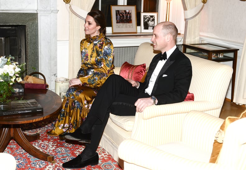 Kate Middleton and Prince William at a Reception Dinner