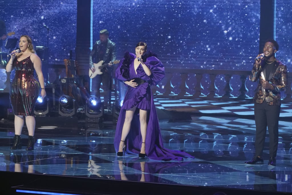 Sofia Carson's Purple Elie Saab Dress on American Idol