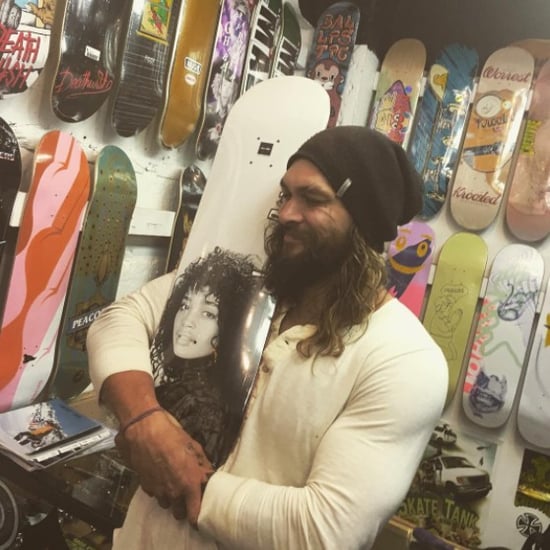Jason Momoa Lisa Bonet Skateboard Instagram