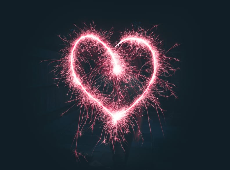 Valentine's Day Zoom Background: Neon Heart