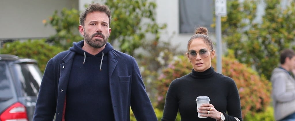 J Lo and Ben Affleck Match in Dark Sweaters and Denim