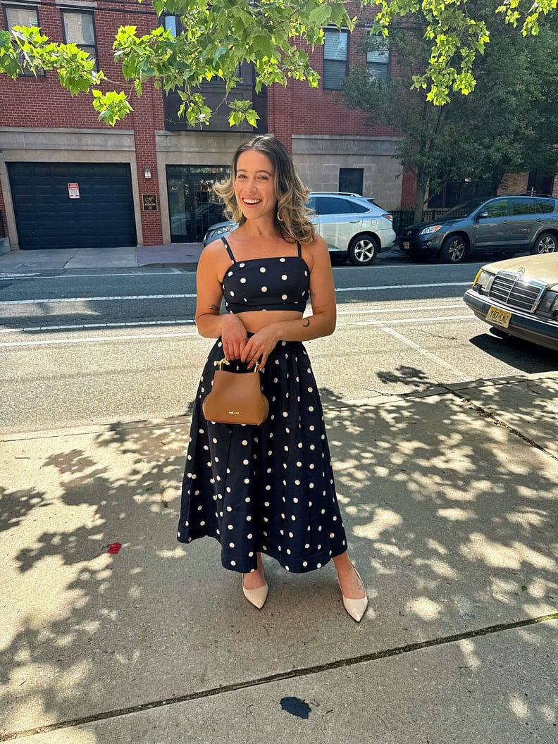 The Occasion by Old Navy Taffeta Cropped Tank Top and Midi Skirt