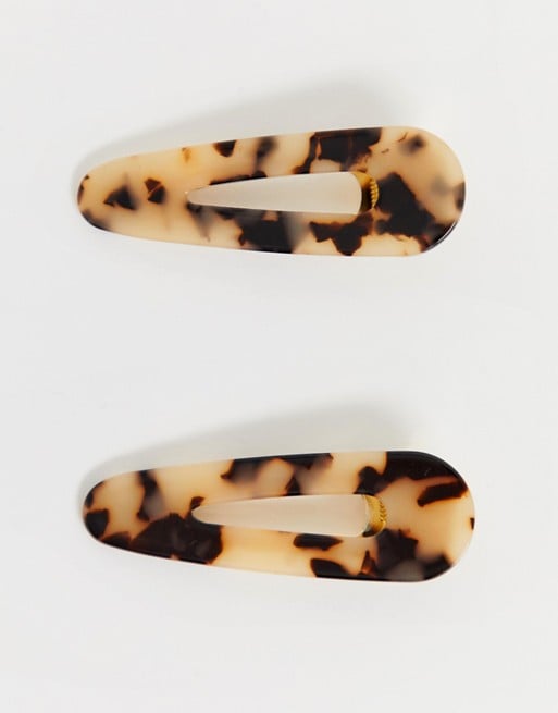 ASOS Design Tortoiseshell Hair Clips