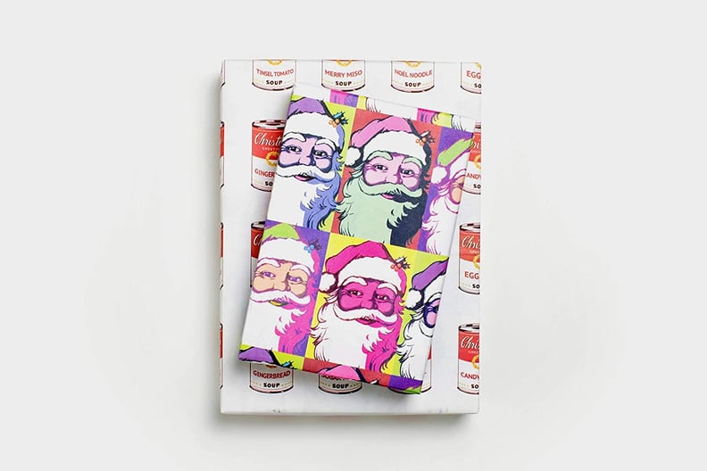 Pop Art Paper: Warhol Santa & Soup Cans Reversible Wrapping Paper