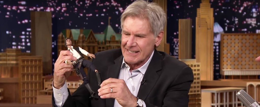 Harrison Ford With a Han Solo Doll on The Tonight Show