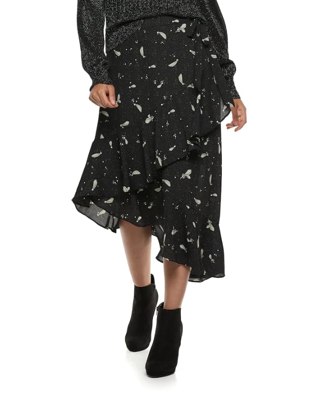 POPSUGAR at Kohl's Star Asymmetrical Ruffle-Hem Skirt