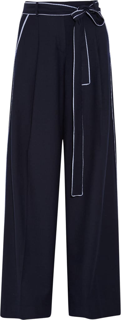 Jitney Wool-Blend Flannel Wide-Leg Pants ($230)