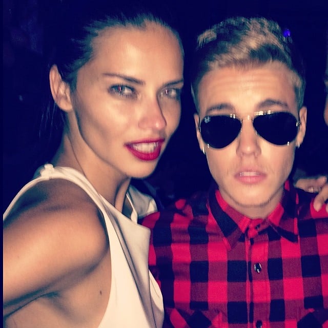 "I think she foreign, I think she foreign," Justin Bieber captioned this photo of himself and Adriana Lima.
Source: Instagram user justinbieber