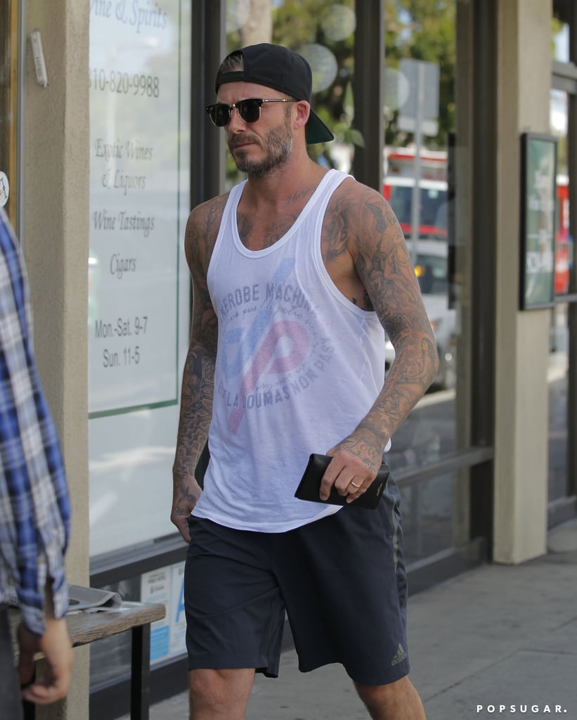 David Beckham made a juice run in LA on Thursday.