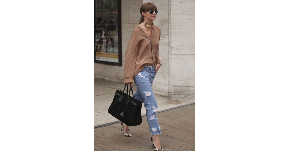 Dress Up Your Boyfriend Jeans Fashion Girl Style Tips POPSUGAR