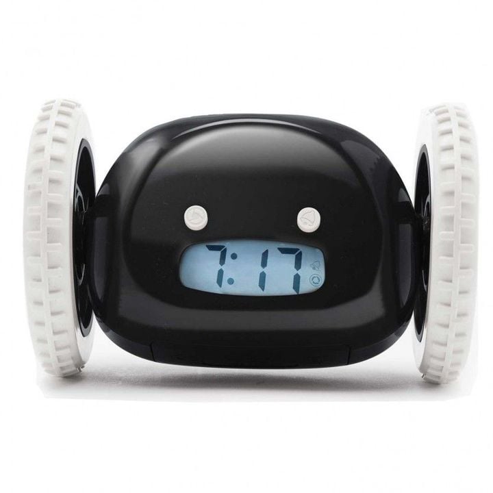 For the Snooze-Button-Loving Sleepyhead in Your Life: Alarm Clock on Wheels