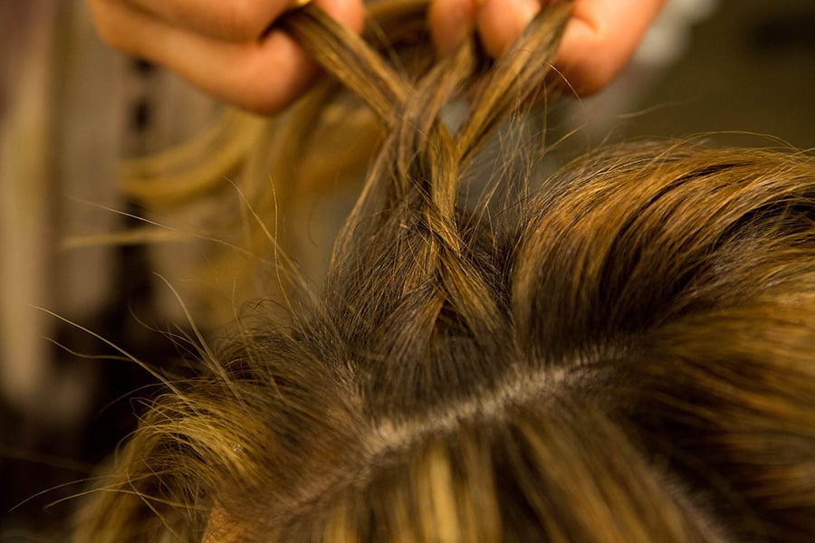Step 3: Start Your Headband Braid