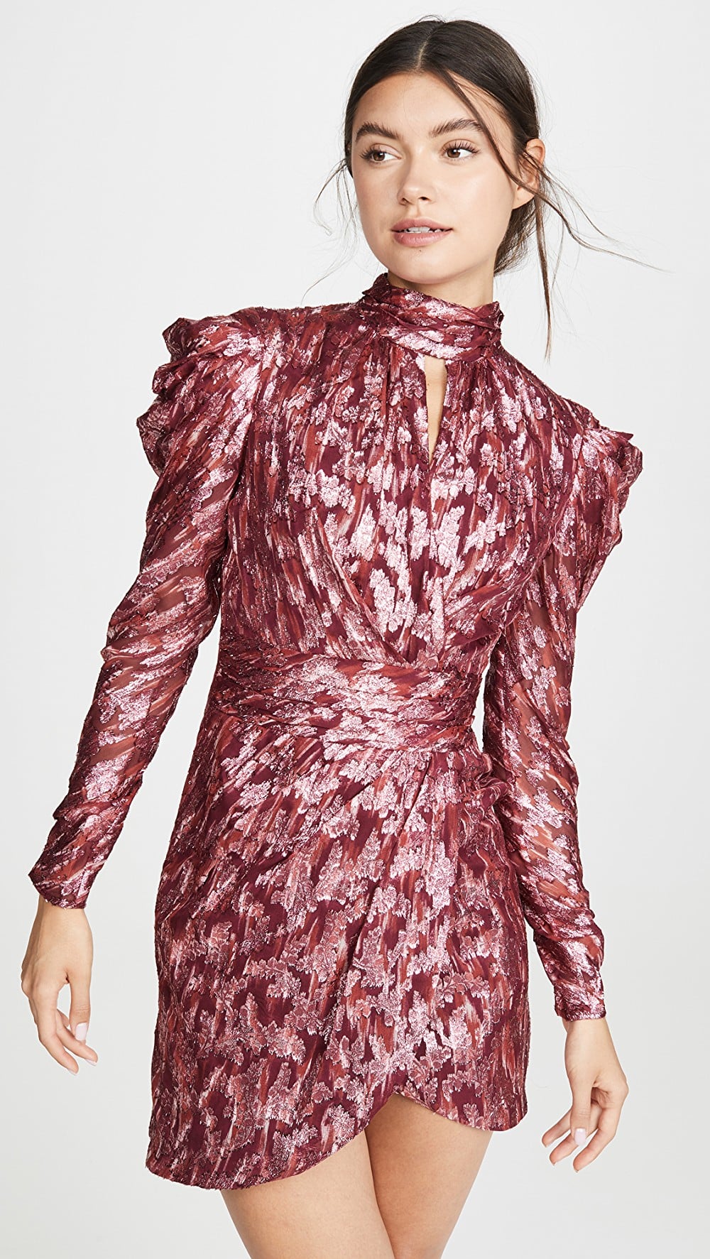 Jonathan Simkhai Metallic Vine Mock Neck Dress | This Sexy-as-Hell Dress  Trend Is Perfect For Valentine's Day | POPSUGAR Fashion UK Photo 10