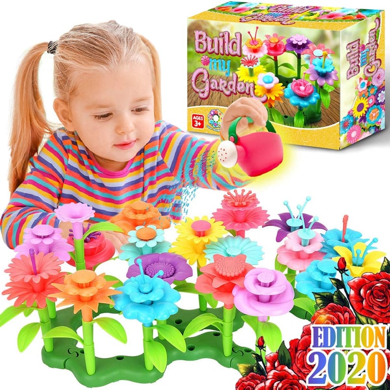 A STEM Toy For Three Year Old: FunzBo Flower Garden Building STEM Toy