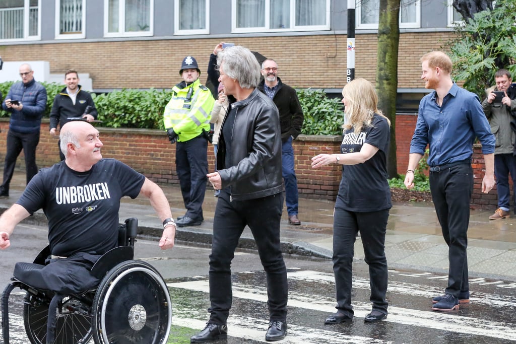 Prince Harry and Jon Bon Jovi Record at Abbey Road Studios