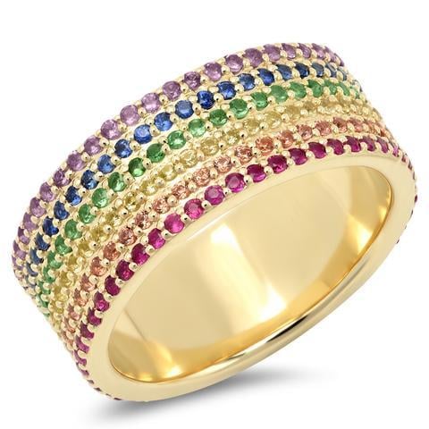 Eriness Milestones By Ashleigh Bergman Rainbow Cigar Band Ring