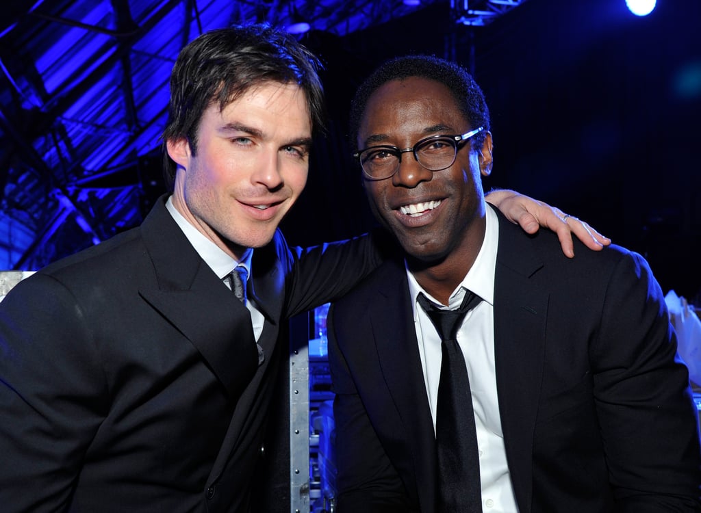 Ian Somerhalder and Isaiah Washington posed before presenting together.