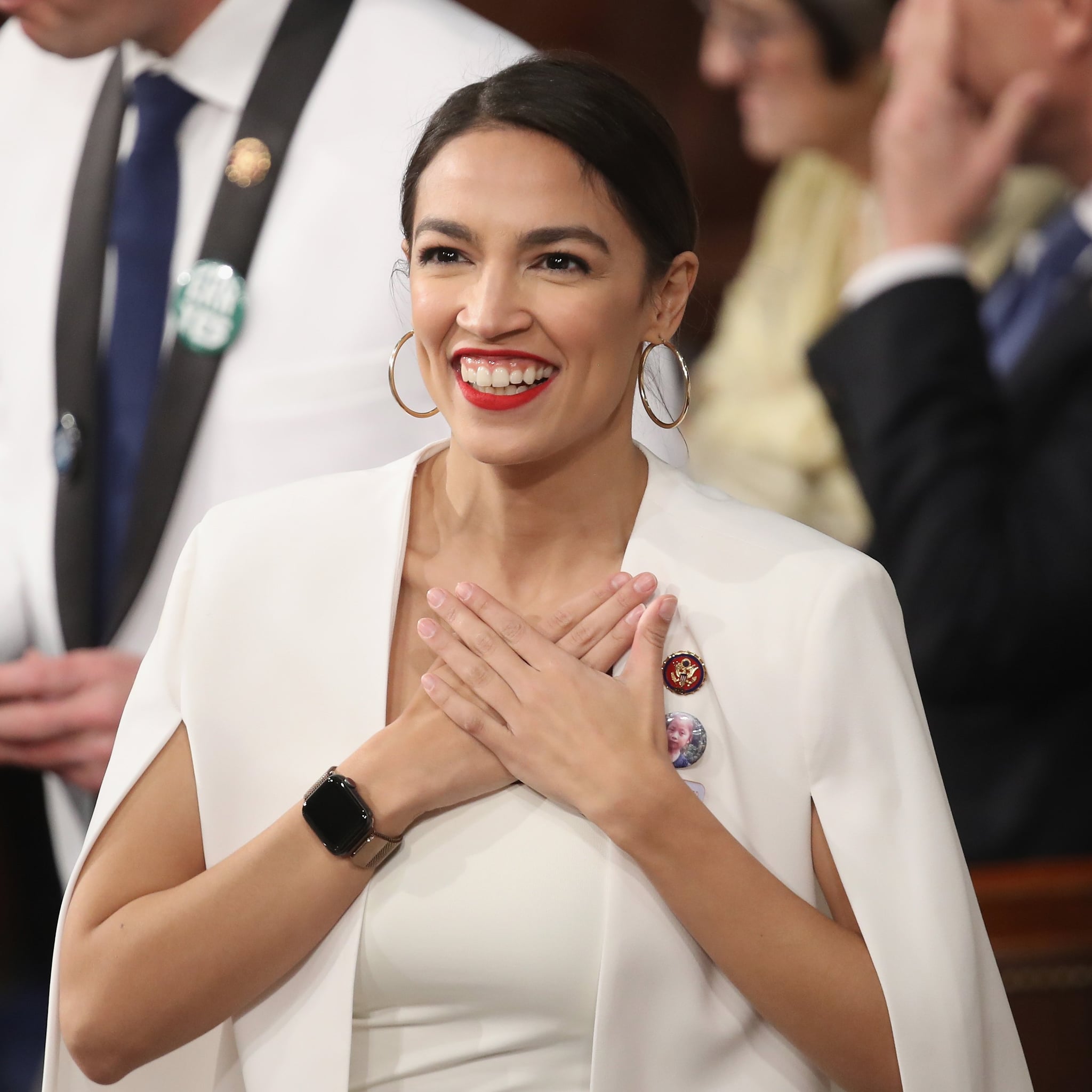 Alexandria Ocasio Cortez White Blazer at State of the Union