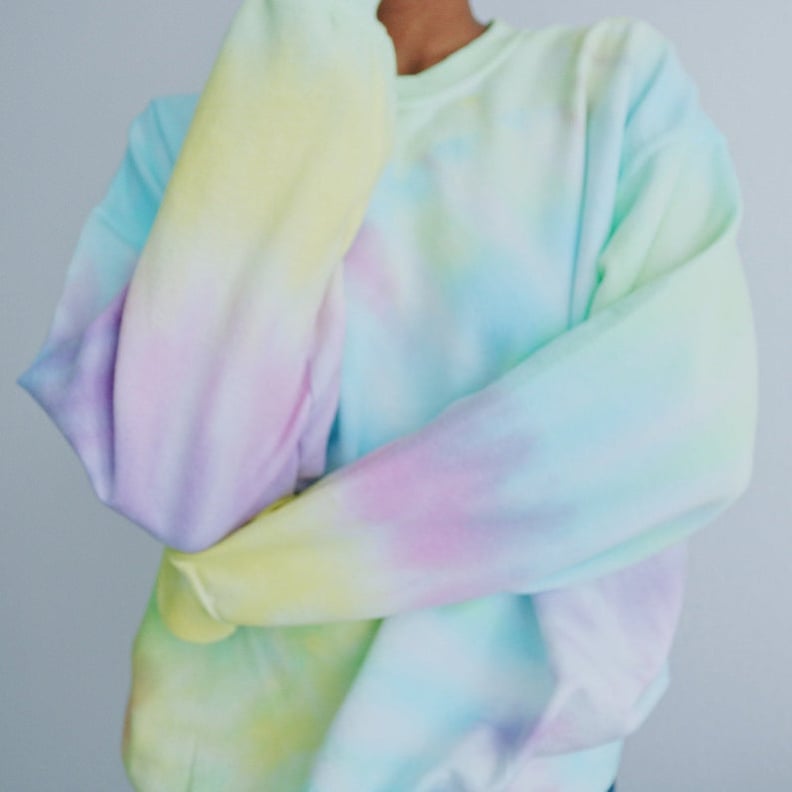 Rainbow Pastel Tie-Dye Sweatshirt