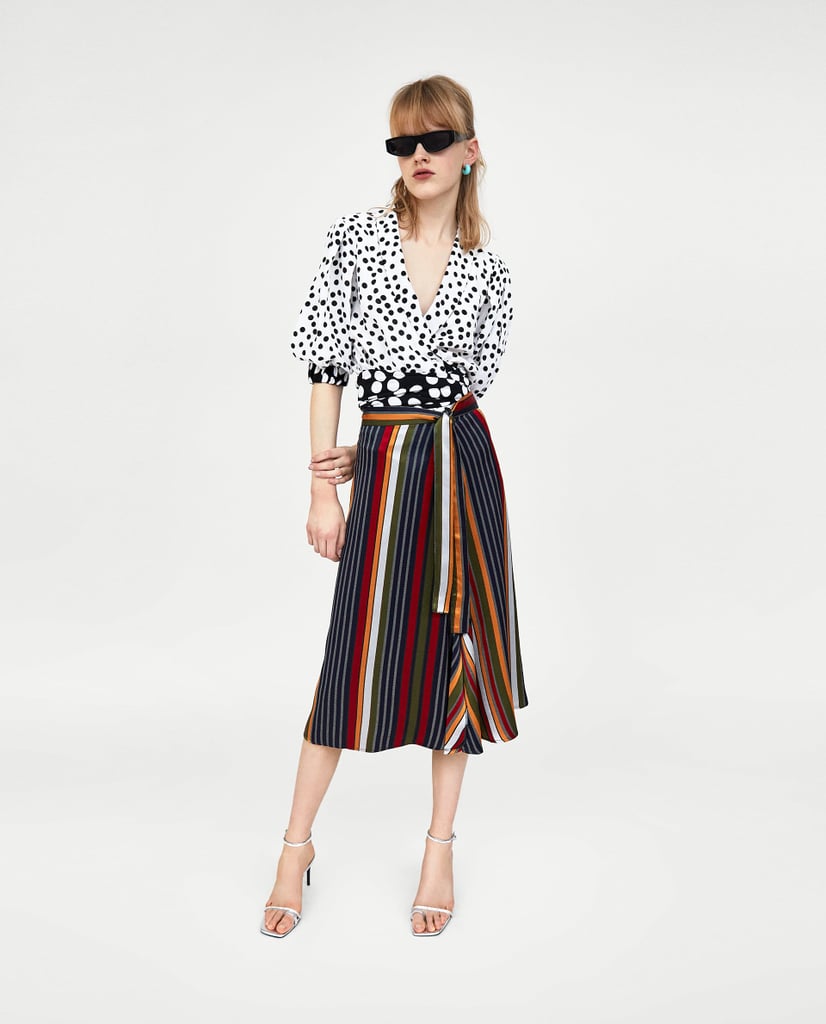 Zara Midi Buttoned Skirt