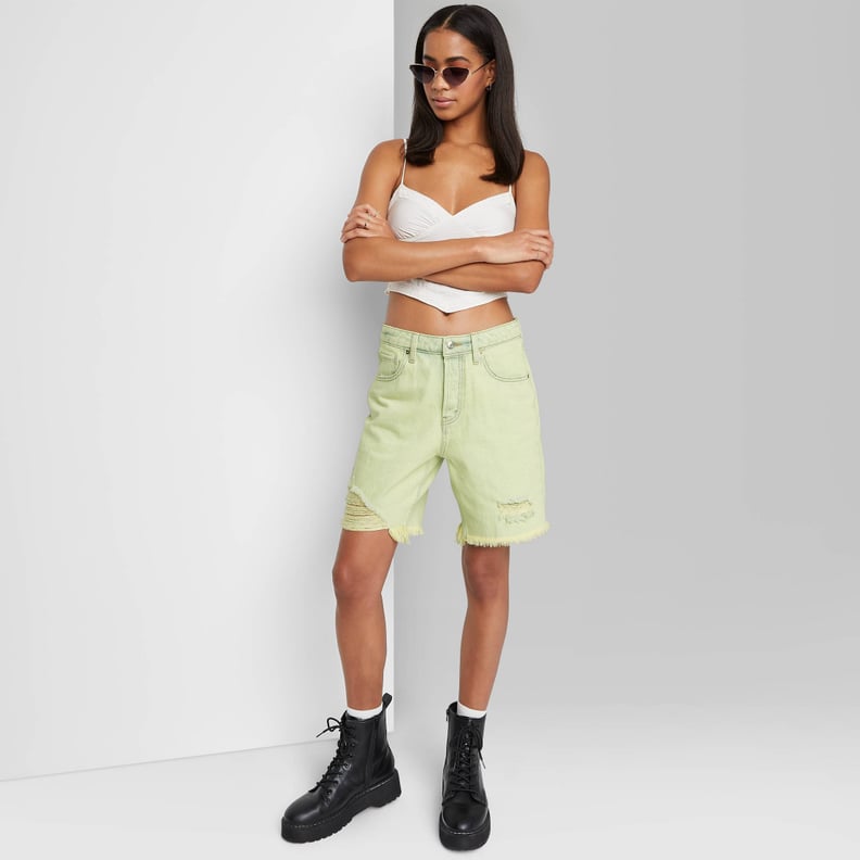 Wild Fable High-Rise Bermuda Jean Shorts