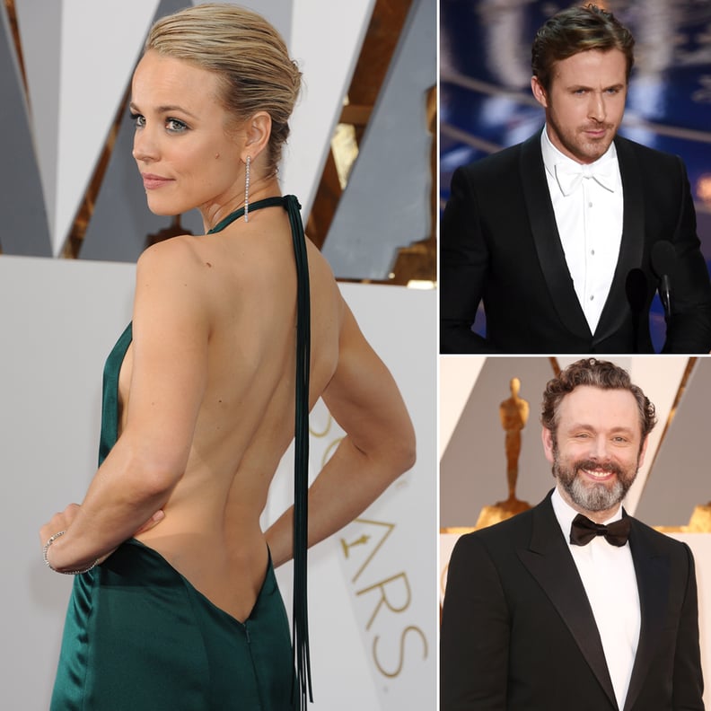 Rachel McAdams, Ryan Gosling, and Michael Sheen at the Oscars